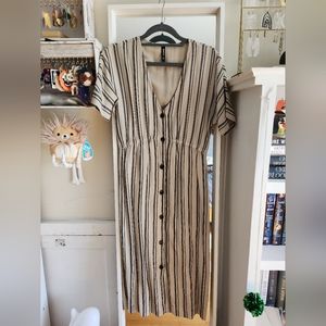 RVCA Button Down Short Sleeve Dress